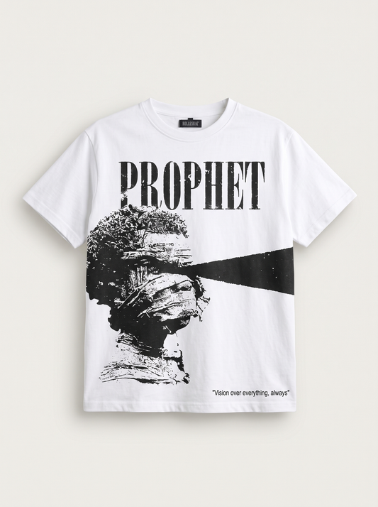 PROPHET graphic tee by Hollyshac, front view